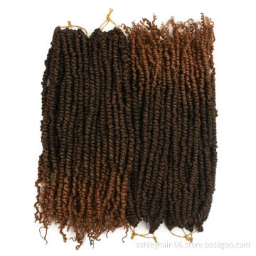 High Quality Heat Resistant Fiber Wholesale Passion Spring Bomb Twist Hair Synthetic Wig